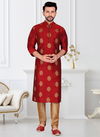Red Colour Rangbaaz Vol 20 Designer function wear Stylish Banarasi Silk Readymade Mens Kurta Payjama Collection 2026